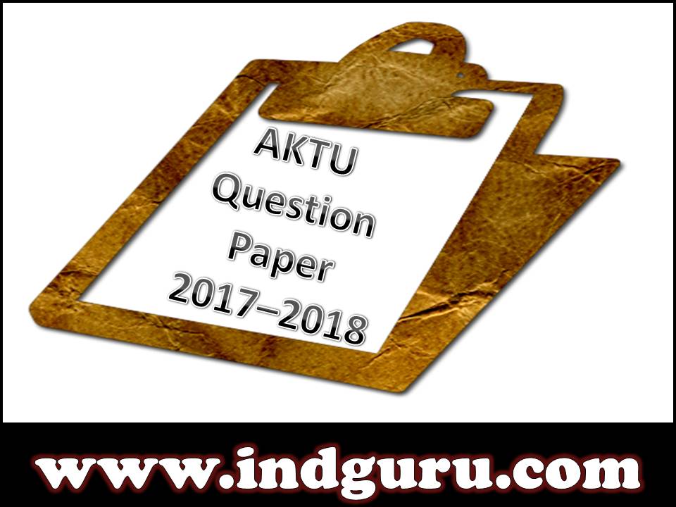 AKTU Question Paper