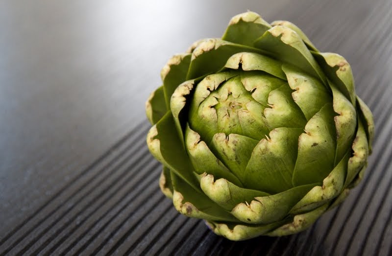 Food Makes Me Happy Boiled Artichoke with Sea Salt and Clarified Butter