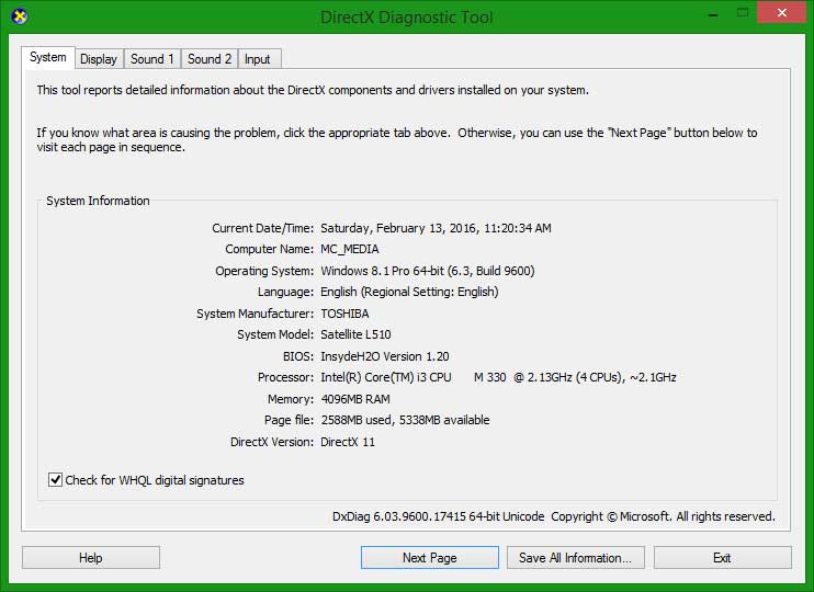 Как понять какой directx. Как узнать какая версия directx установлена на компьютере. как проверить какой у тебя directx на windows 7. как узнать какая версия директ 7 на пк.