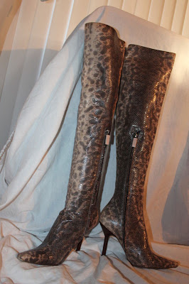 bottes imitation serpent