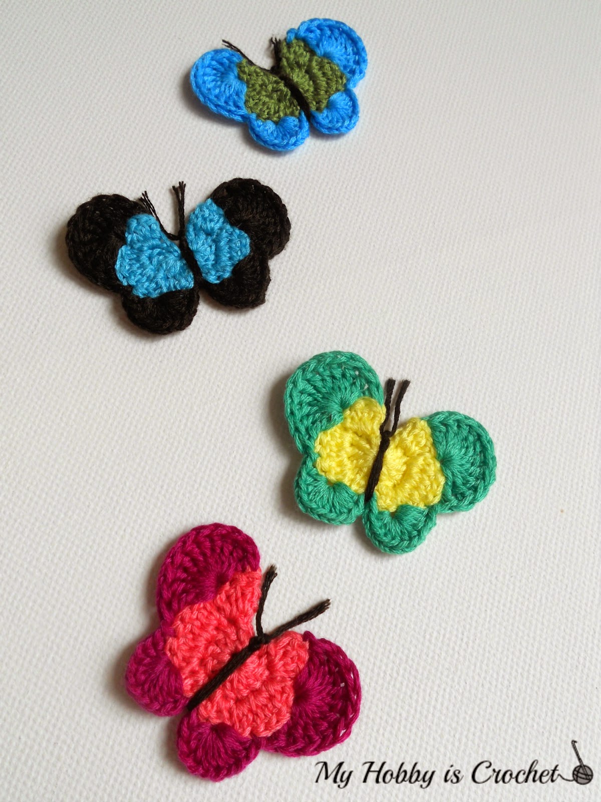 Crochet Butterfly Applique - Free Crochet Pattern Review