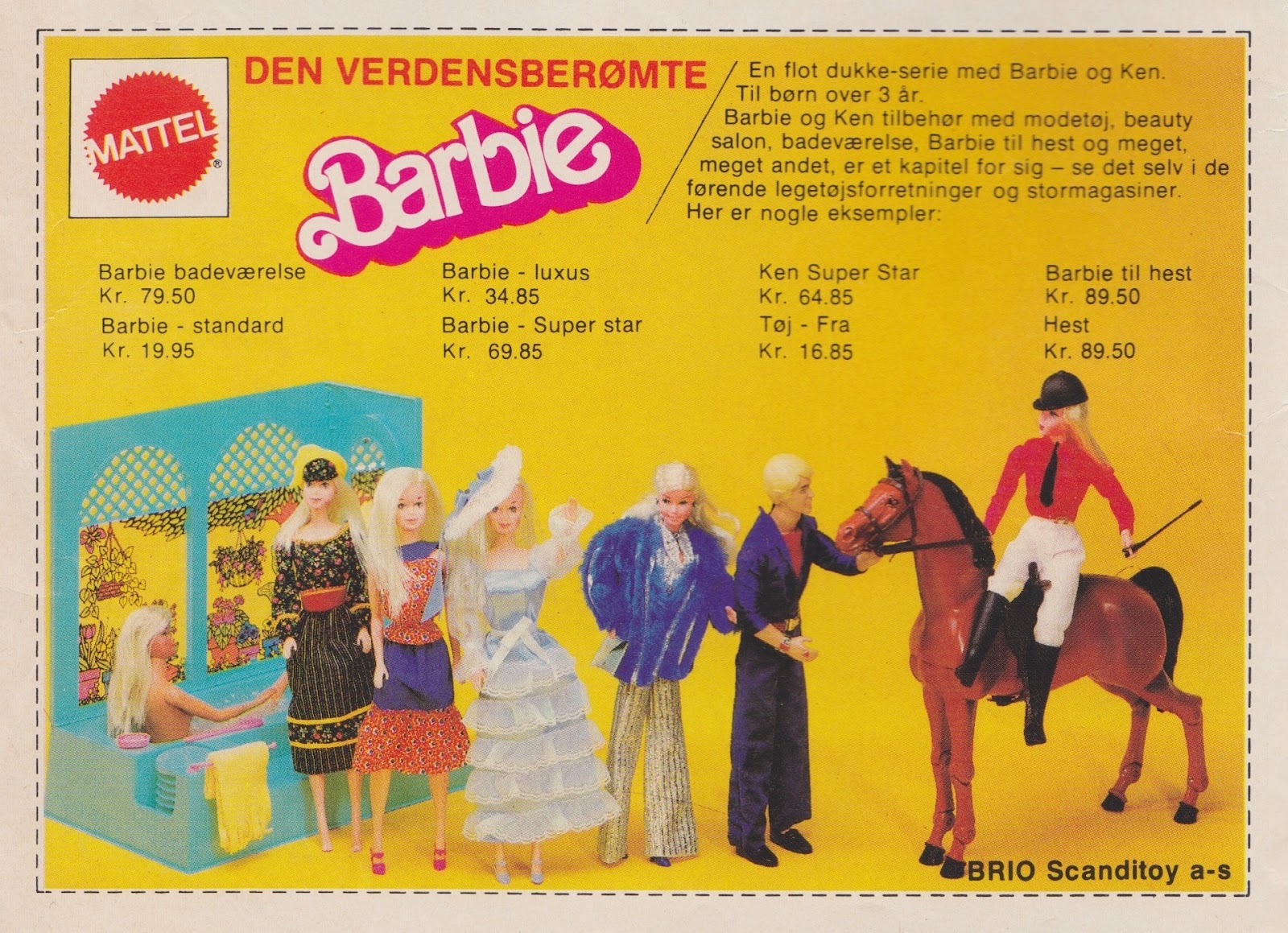 Tilbage Datiden - gamle danske reklamer og andet godt: Den verdensberømte Barbie