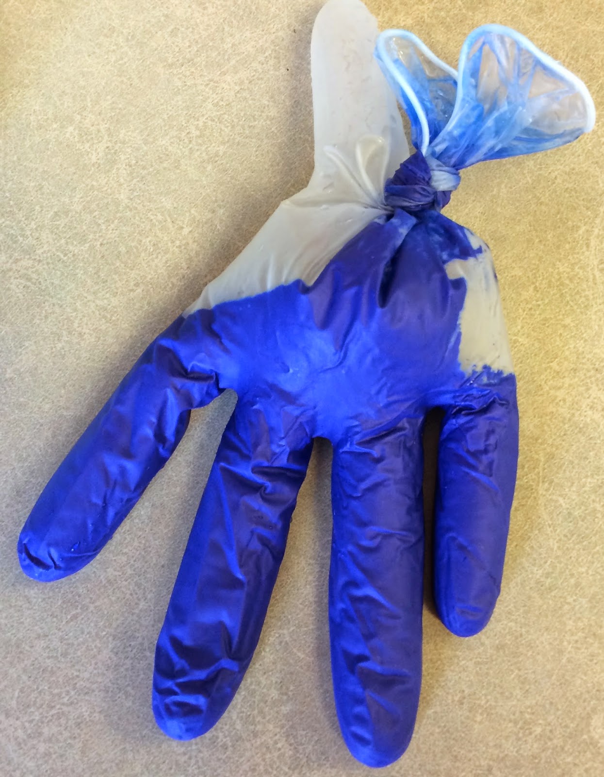 Time for Play Plastic Glove Painting