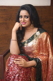 Udaya Bhanu lookssizzling in a Saree Choli at Gautam Nanda music launchi ~ Exclusive Celebrities Galleries 004