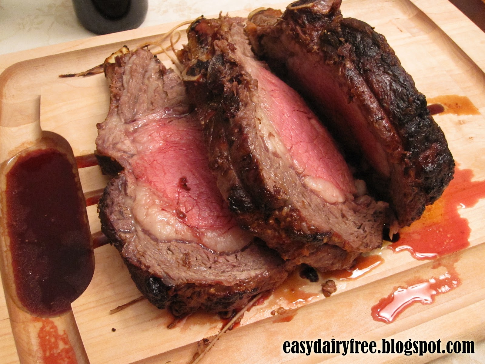 Easy Dairy Free Prime Rib with Roasted Garlic and Horseradish Crust