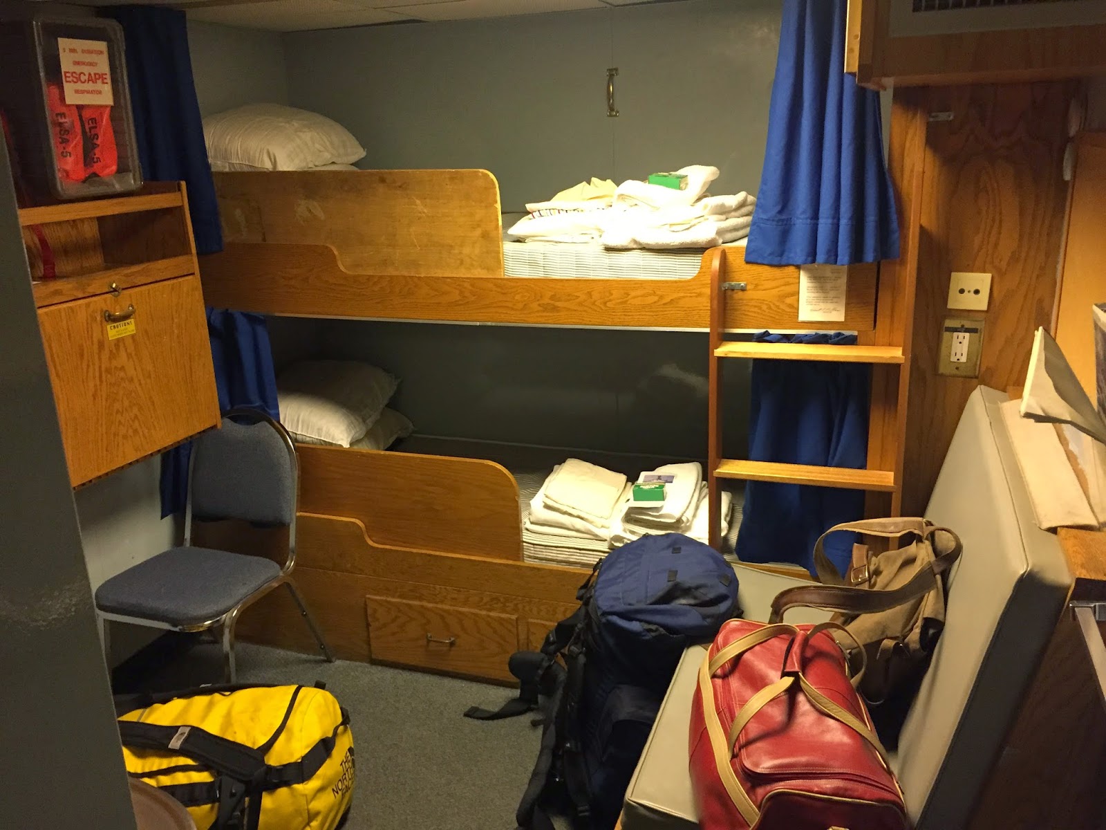 ENAM Community Seismic Experiment Living Quarters aboard the Endeavor