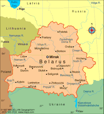 Bielorrusia Mapa Politico