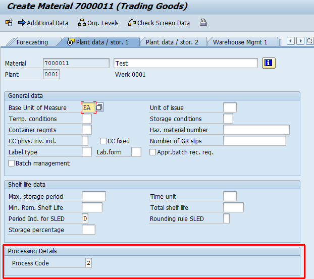 material account assignment group in sap material master