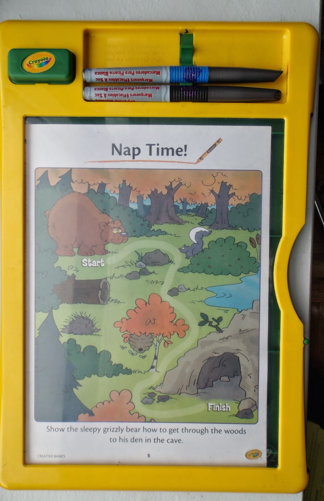Retiring Wanderer blog of happy autism mommy Crayola dry erase activity Centre