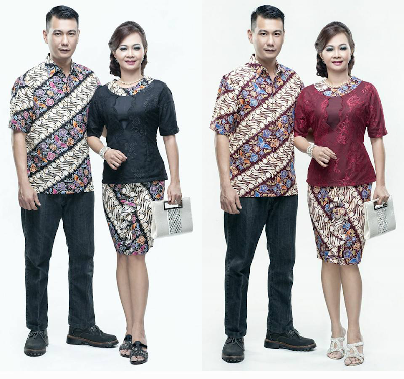 38+ Model Terbaru Baju Couple Batik Broklat