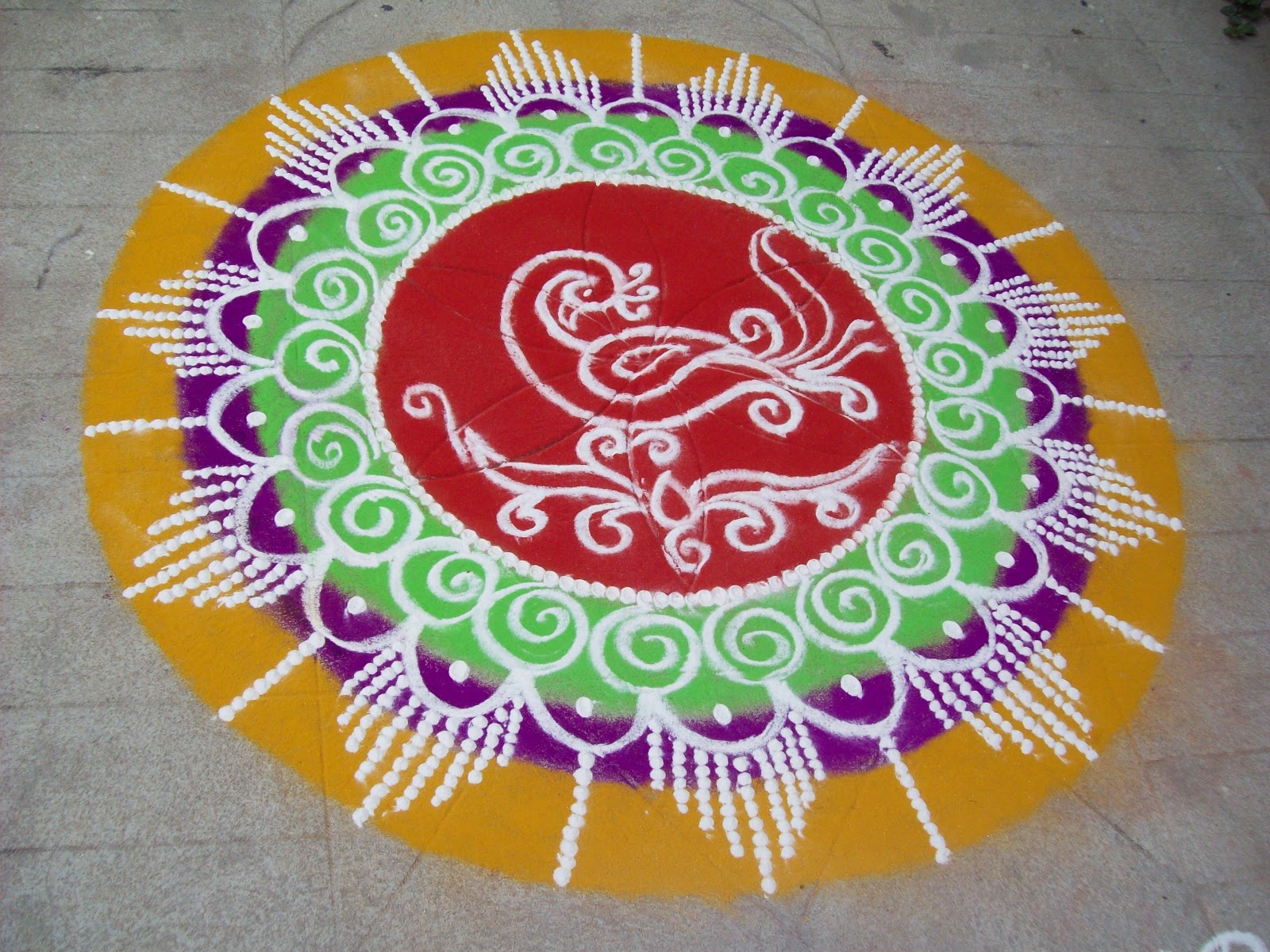 Hobby Crafts ) new year rangoli