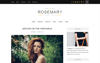 rosemary minimal blogger template blogger templates gallery