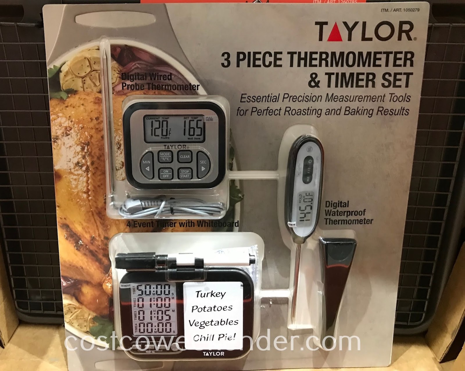 Taylor 3piece Thermometer and Timer Set Costco Weekender