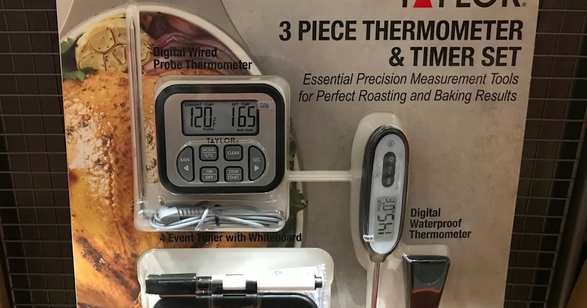 Taylor 3piece Thermometer and Timer Set Costco Weekender