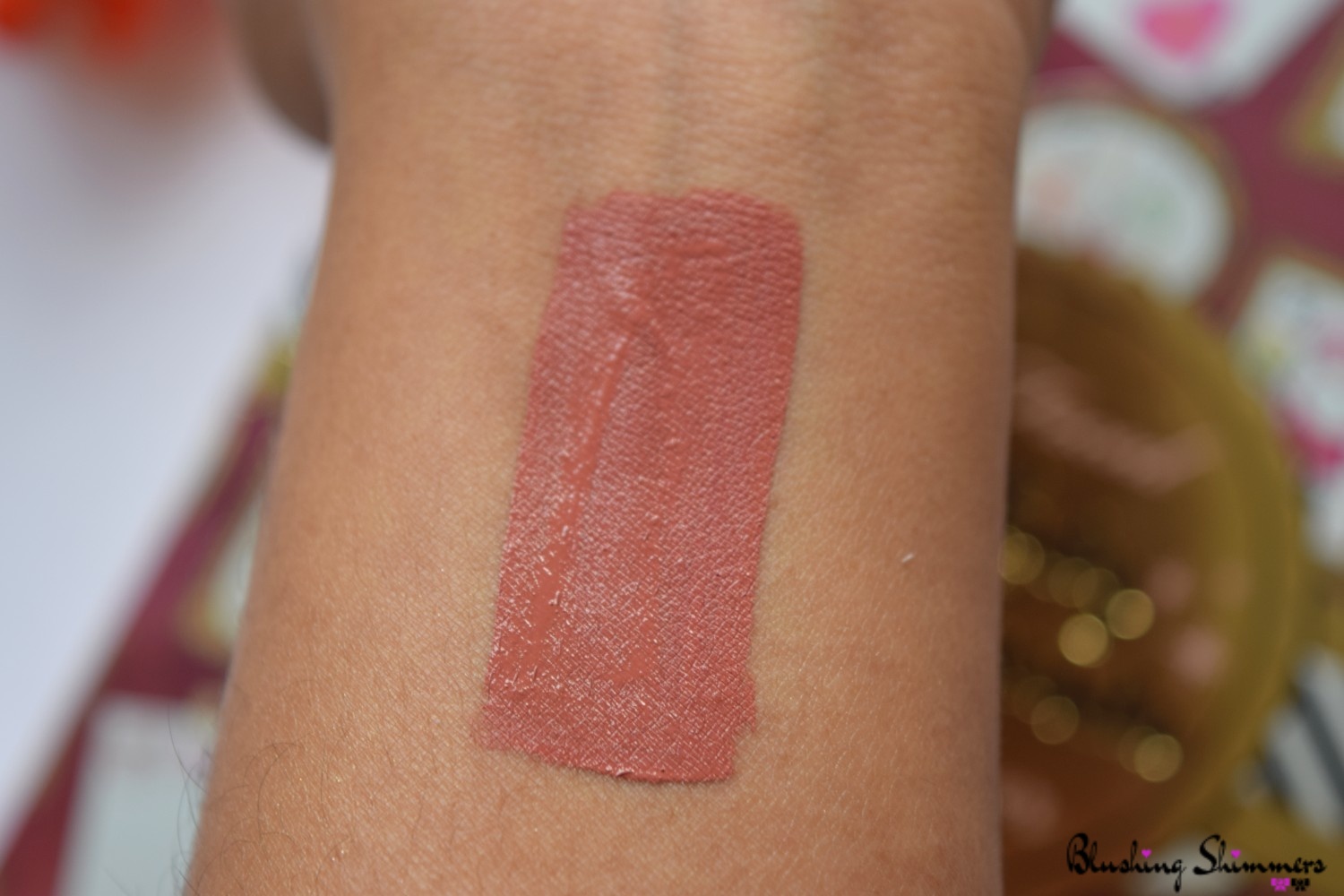 Too Faced Melted Matte Lipstick in Sell Out swatches