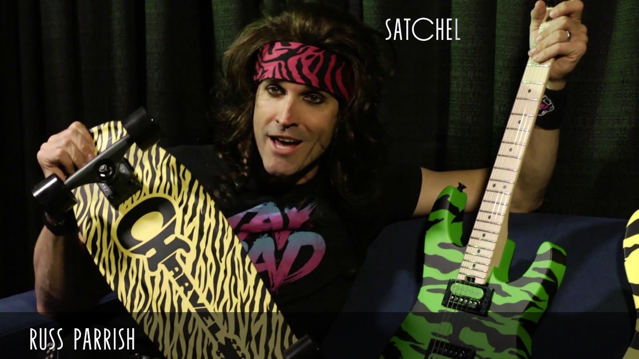 Russ Parrish Steel Panther's Satchel Dishes on his Slime Green Bengal