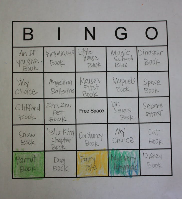 Let Kids Create: Book bingo