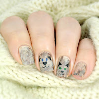 трафареты для маникюра nail fabrika кошечки-собачки