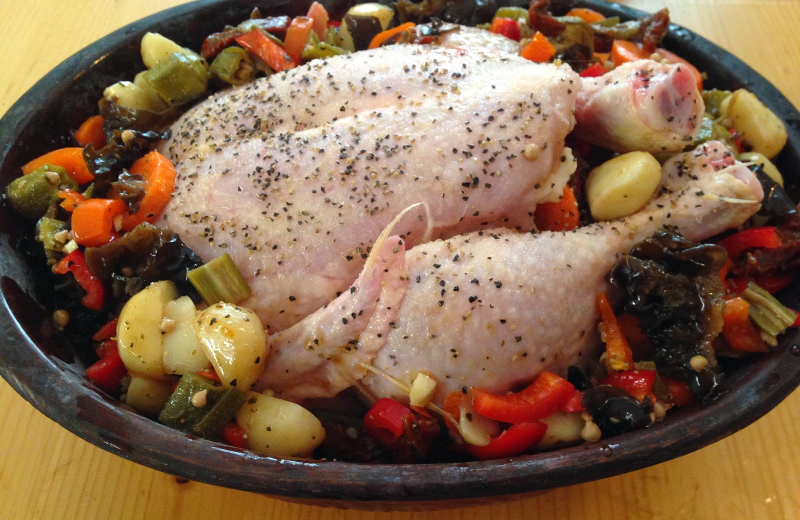 Inspired Cooking Chicken in Clay Pot