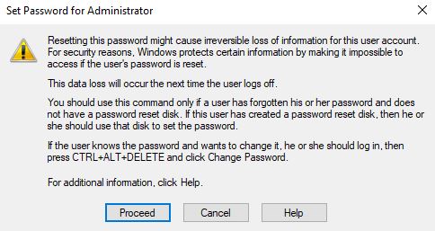 How to Change Password without knowing the old Password