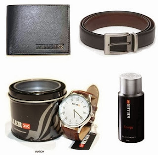 Killer Combo Of Four (Watch + Wallet + Deo + Belt) worth Rs.2866 for Rs.999 Only