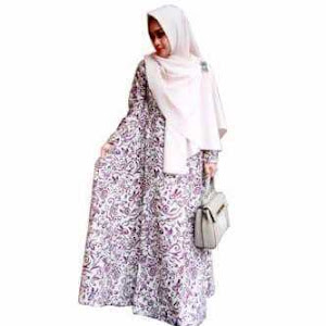 Gamis Gaun Batik Hijab Syar Putri Ayu