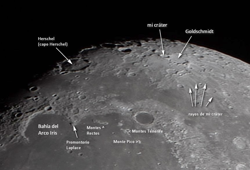 En el cielo las estrellas Las montañas de la Luna