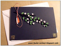 Quilling Card with Spring Tree Flowers