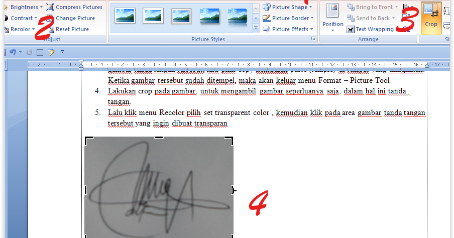 Cara Menambahkan Tanda Tangan Di Dokumen Word LogoLogo