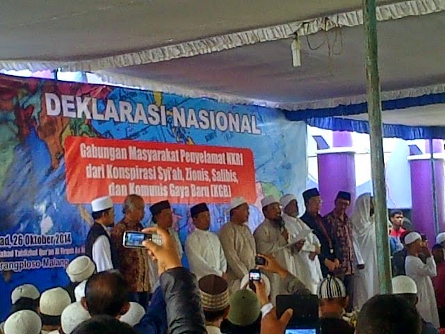 Inilah Hasil Deklarasi Nasional Gabungan Masyarakat Penyelamat NKRI dari Konspirasi Aliran Sesat di Malang