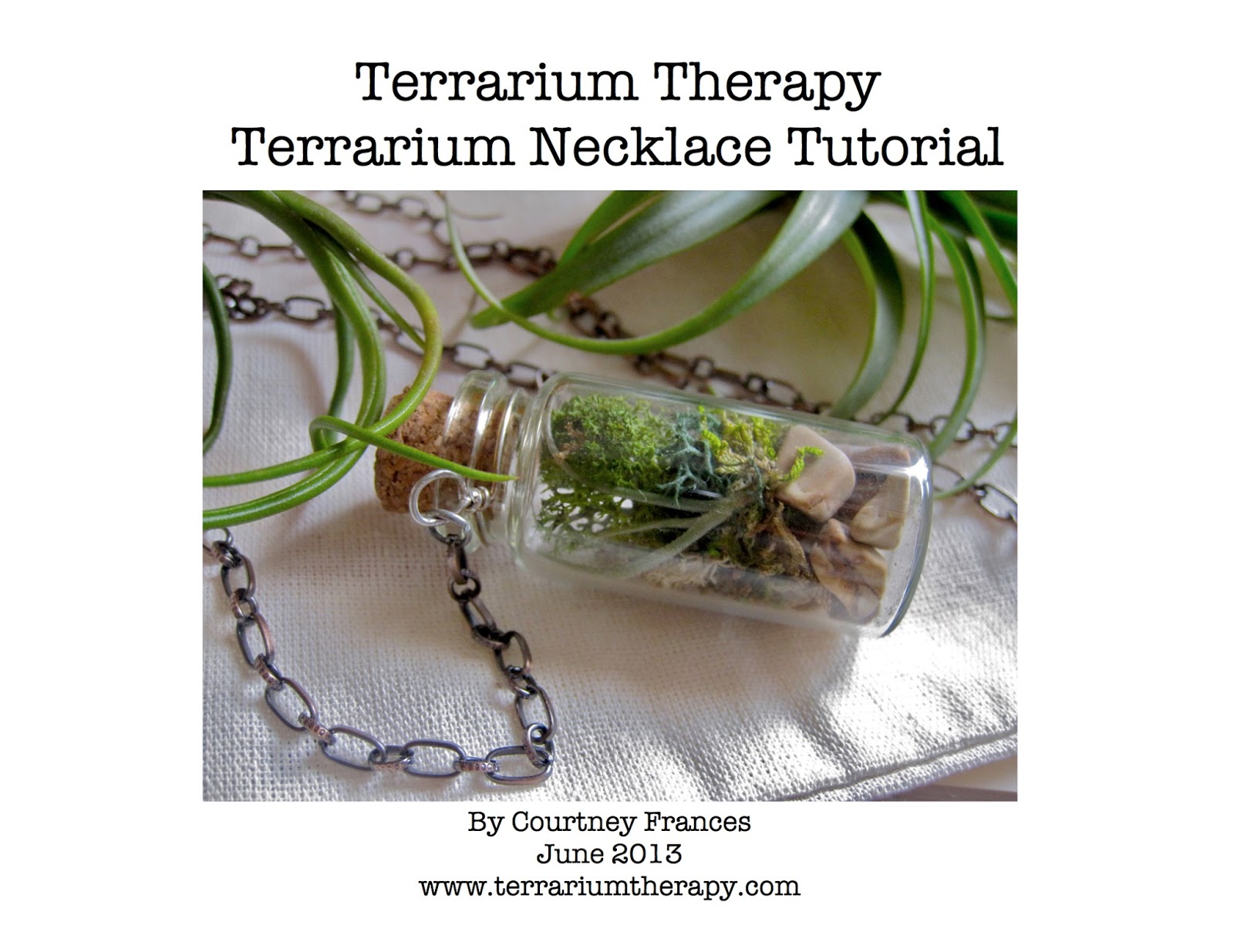 T e r r a r i u m T h e r a p y DIY Terrarium Necklace Tutorial