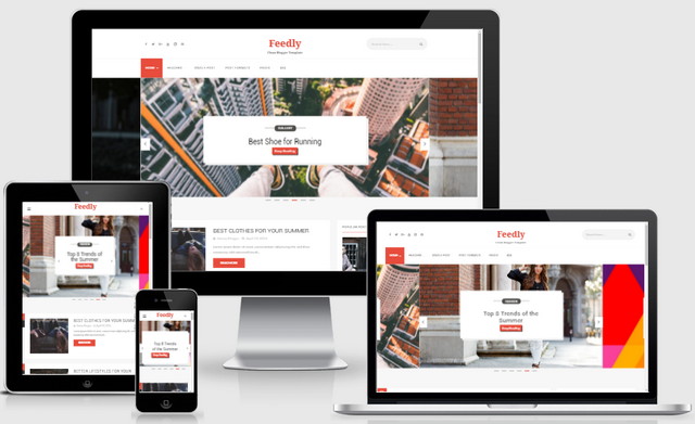 Feedly Responsive Blogger Templates