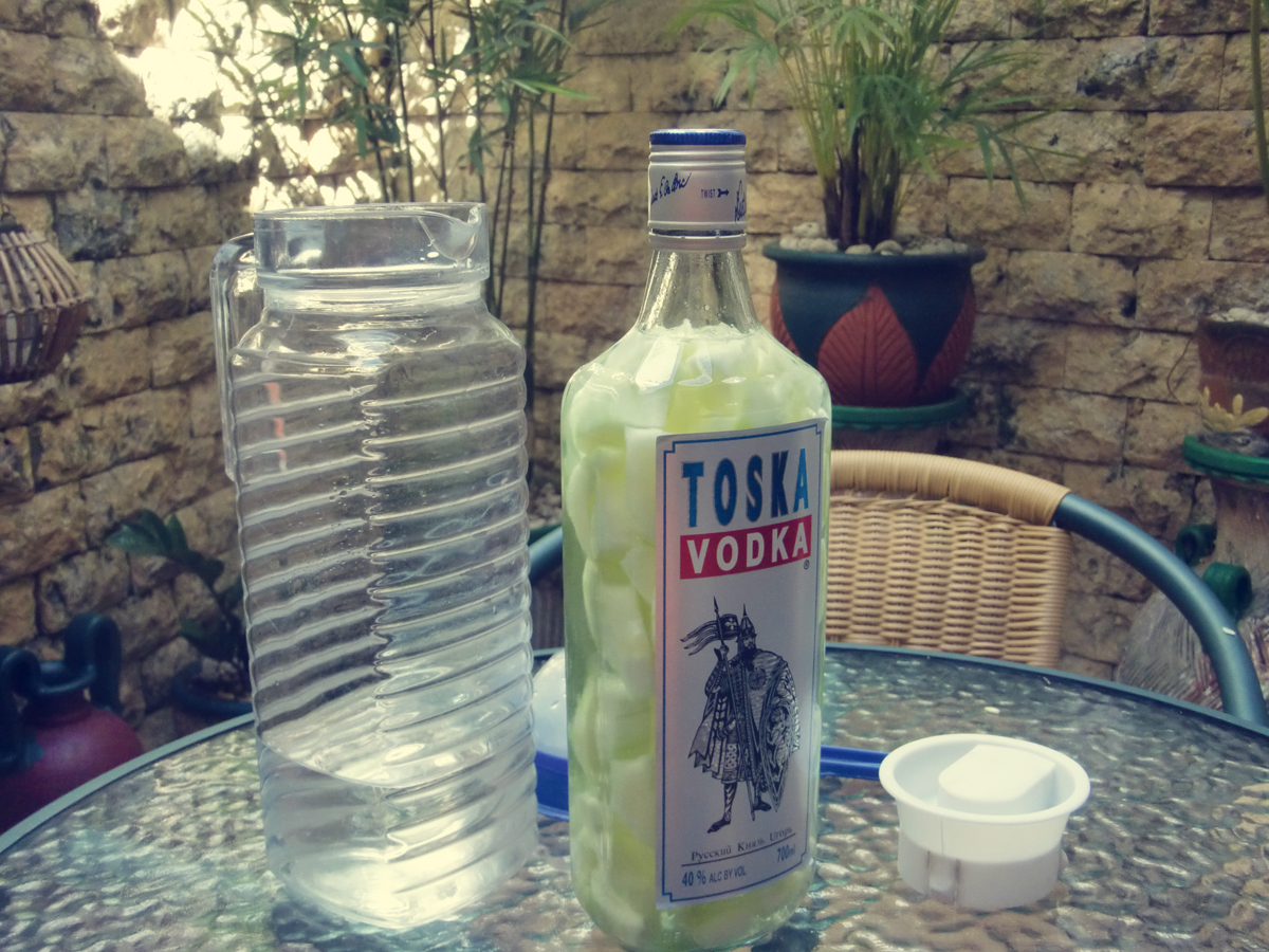 EXCUSE MY FRENCH: Cucumber vodka.