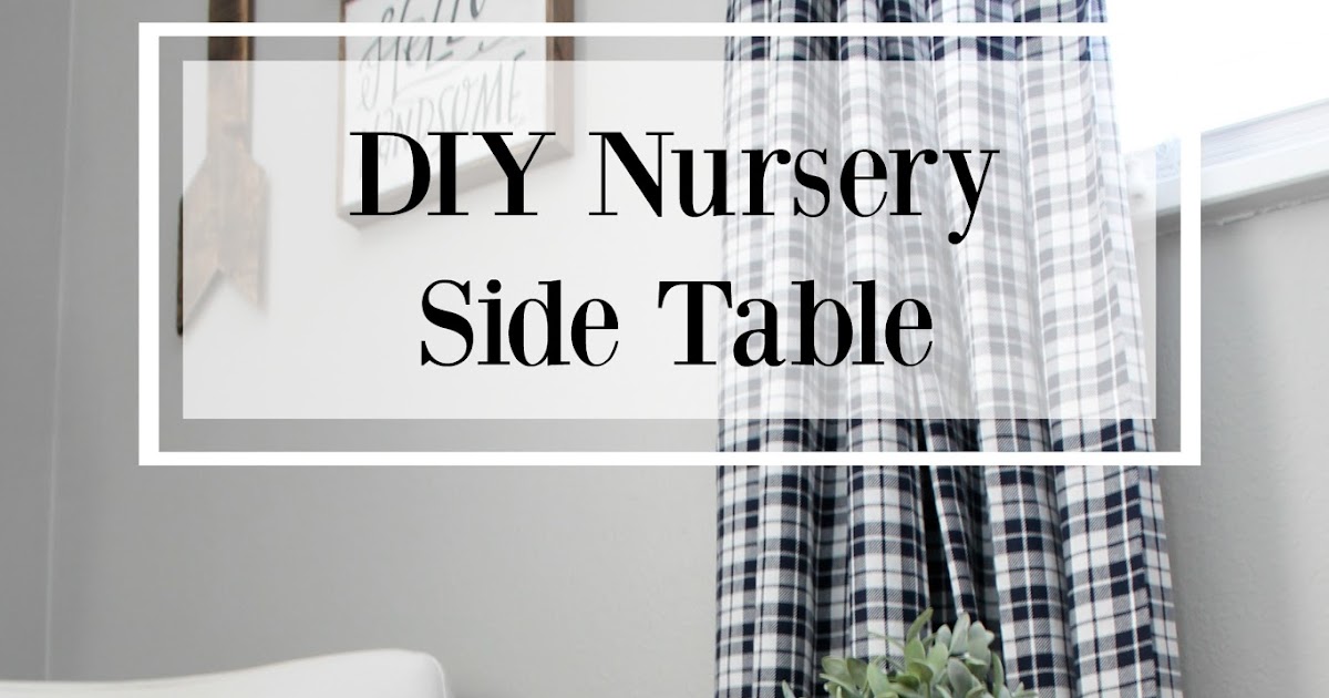 Wonderfully Made DIY Nursery Side Table