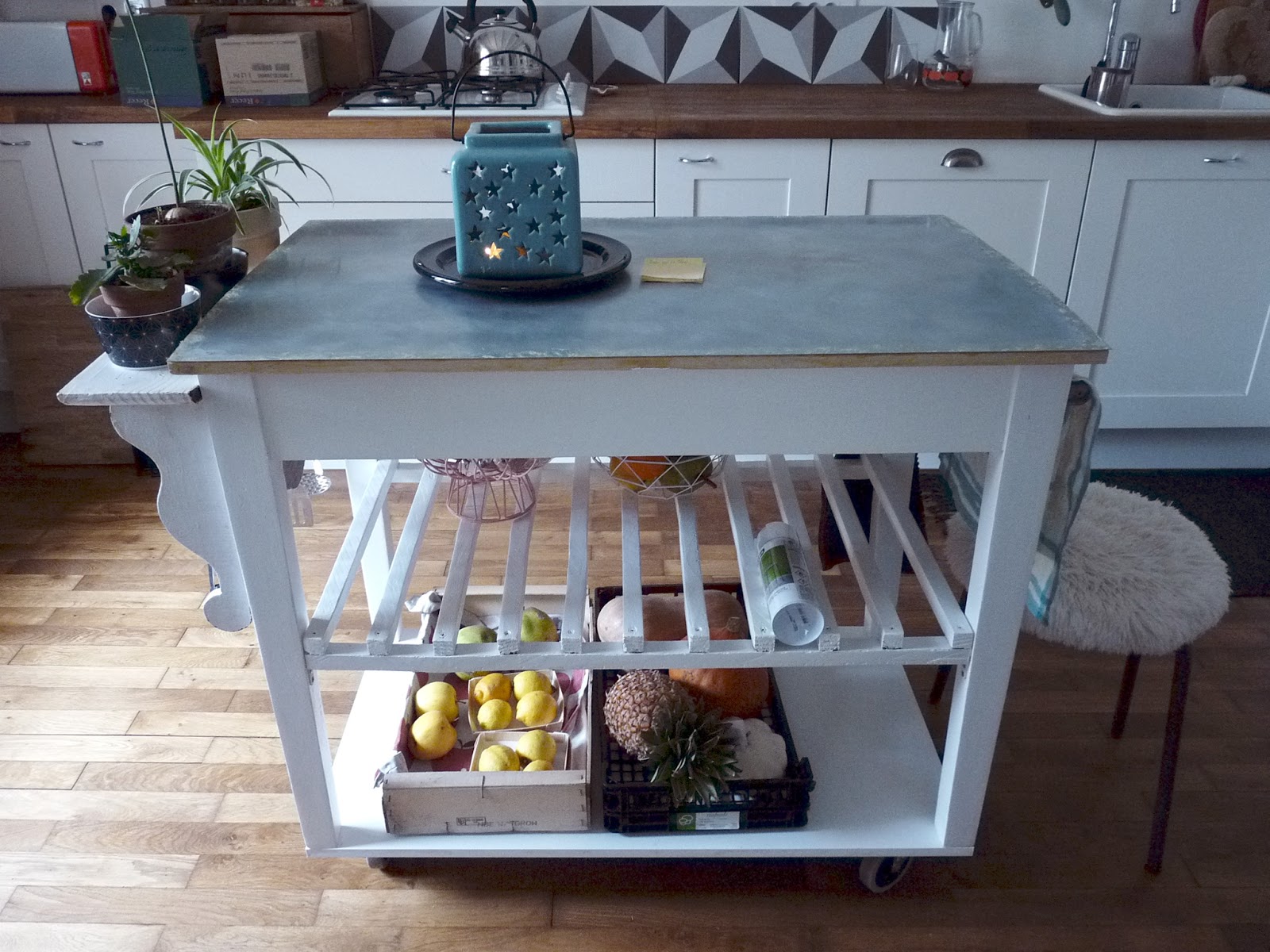 Rue Rivoirette DIY Fabriquer un ilôt / une desserte de