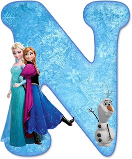 Alfabeto de Ana, Elsa y Olaf de Frozen. 