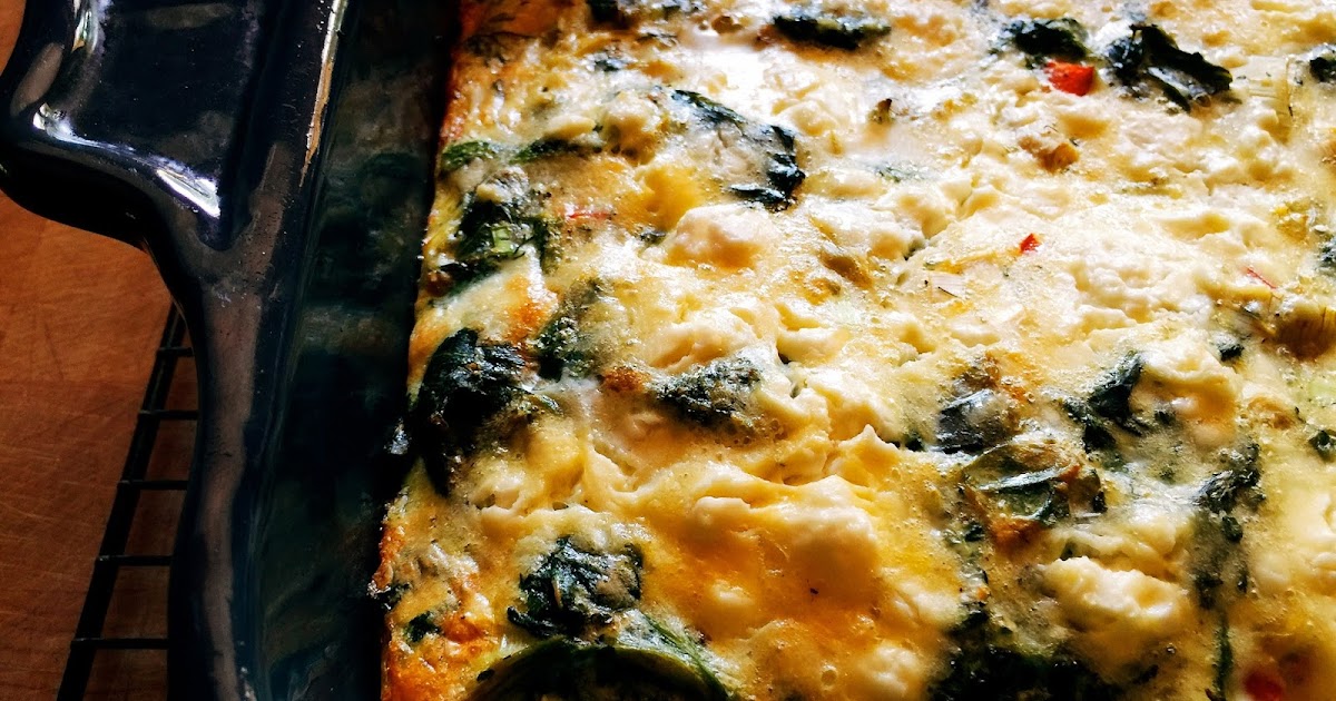Husband Tested Recipes From Alice's Kitchen Spinach, Feta, and Artichoke Breakfast Bake