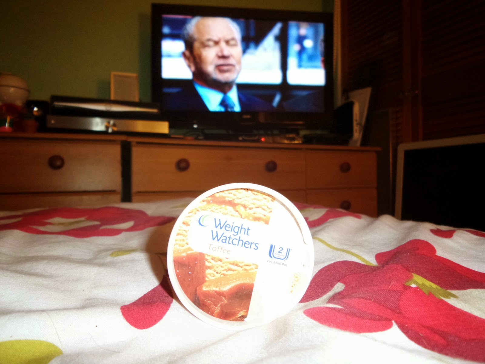 One of my Weight Watchers Iced Desserts being Eaten whilst watching Sir Alan on the Telly