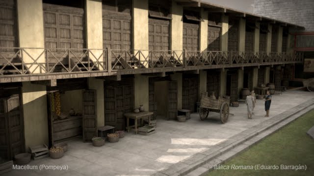 Itálica Romana Macellum, Pompeya