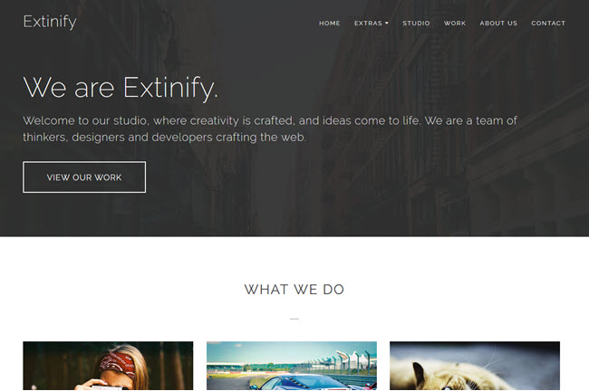 Extinify - Portfolio Blogger Template Extinify - Portfolio Blogger Template