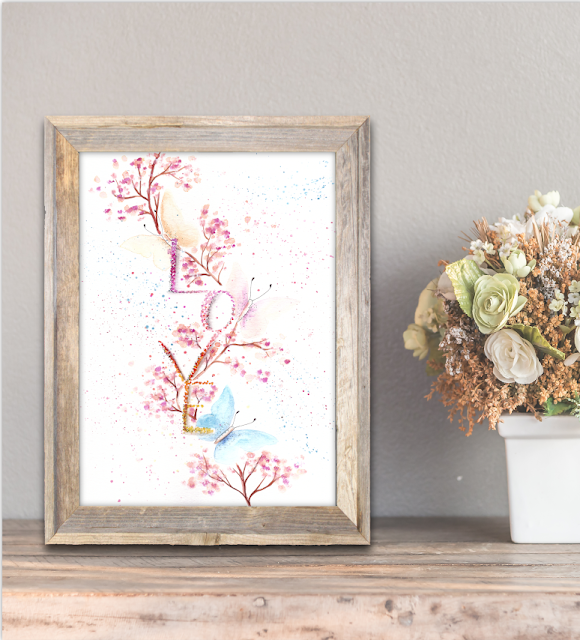 Love Butterflies Watercolor Art Love Butterflies Watercolor Art