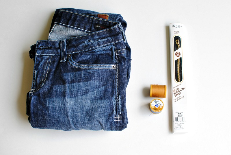 DIY: Jeans into Denim Jacket