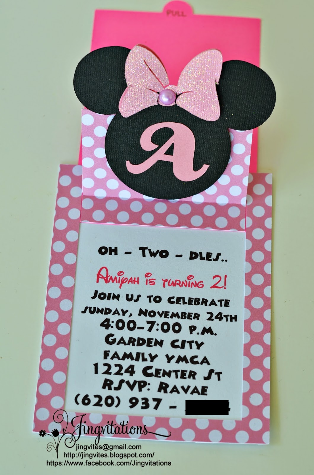 Minie Moyse Invitations Home Made 6
