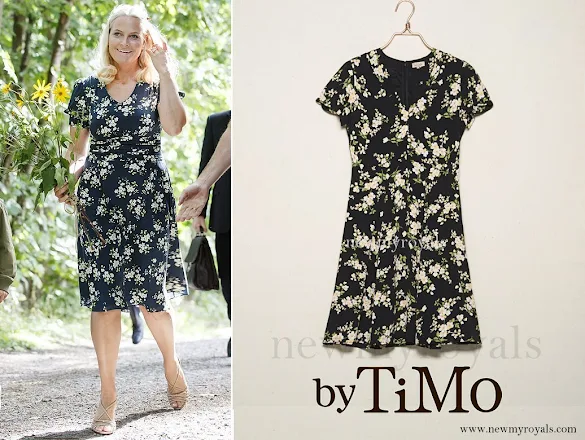 Crown Princess Mette Marit wore BY TIMO Autumn 50's Dress