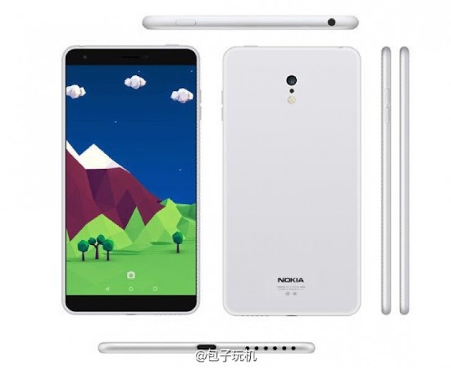 Bocoran kedua desain Nokia C1 Android (GSM Arena)