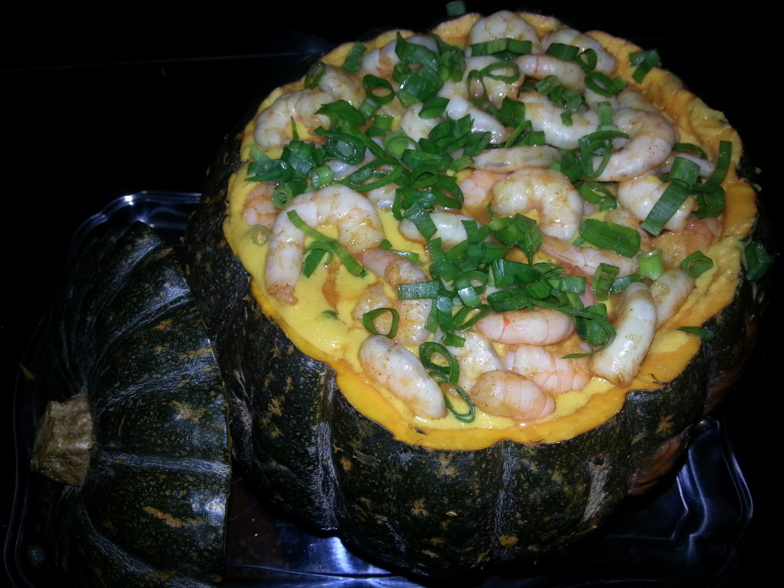 Guerreiros na Cozinha: Camarão na Moranga (Aboborá Cabotiã / Japonesa)