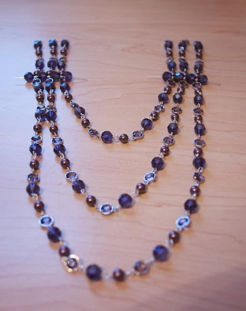 How to Make a Purple ThreeStrand Necklace My Girlish Whims