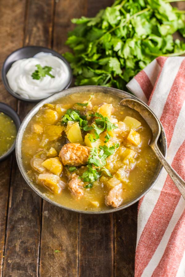 Sweet & Smoky Green Chile Soup
