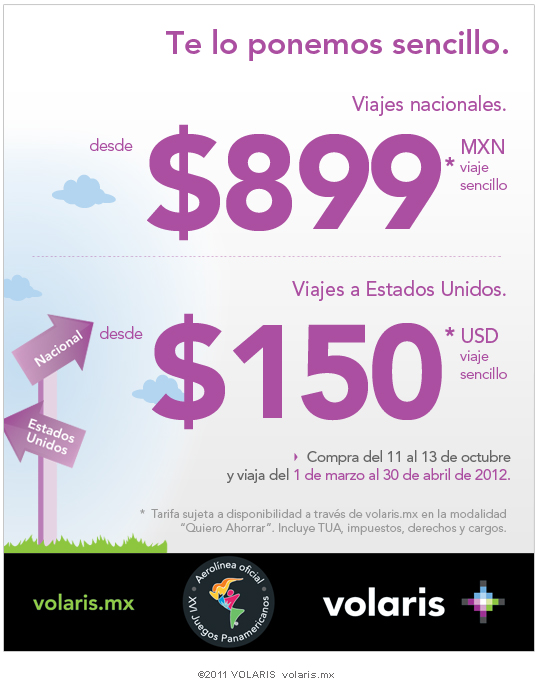 Promociones Volaris.com boletos aereos 500 pesos oferta barato