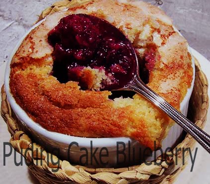 Resep Puding Praktis | Cara membuat Puding Cake Blueberry